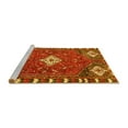 thumbnail image 2 of Ahgly Company Machine Washable Indoor Square Persian Yellow Traditional Area Rugs, 7' Square, 2 of 4