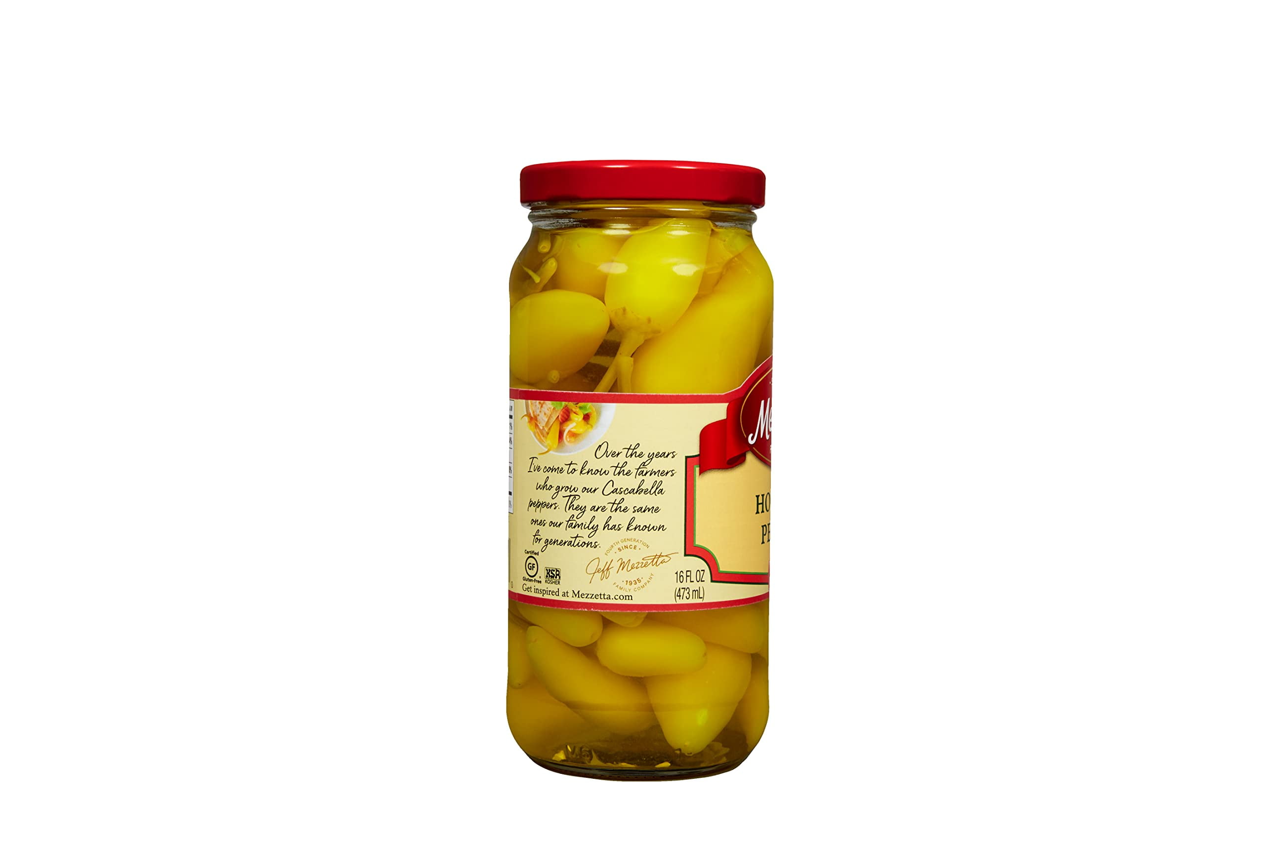 G L Mezzetta Peppers, Hot Chili, 16-Ounce (Pack of 6)