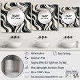 thumbnail image 4 of Designart "Zebra Elegance In Monochrome I" Abstract Square Mirror Wall Decor Modern - Large White Square Bathroom Mirror - Square Printed Wall Mirror Art, 4 of 5