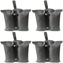 JGJJUGN 4-Pack Sand Bags for Tent Weights, Outdoor Umbrella Stabilizers, Gazebo Fixing Bags, 52kg Capacity, Water-Resistant PVC, Easy Fill Design