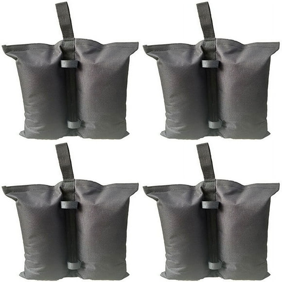 Sand Bags for Outdoor Shelter, 4-Pcs Gazebo Tent Fixing, Durable Canvas Material, Easy Sand Weighting, for Camping Events, Beachside Protection, UV Resistant, Portable Storage, Weatherproof JACSZPA