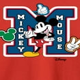 thumbnail image 3 of Disney - Mickey Mouse - Large Letter M - Youth Long Sleeve Graphic T-Shirt, 3 of 5