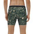 thumbnail image 2 of Men's Boxer Briefs, Vintage Botanical Sketch Collage A Soft and Breathable Mens Underwear Boxer Briefs With Widen Waist, 2 of 5