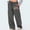Dark Gray, variant on Aueoeo Women's Winter Sweatpants Wide Leg Sweatpants Warm High-Waisted Elastic Drawstring Sport Pants With Pockets Dark Gray S