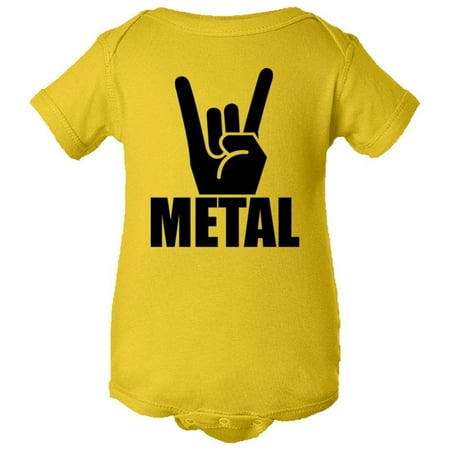 

PleaseMeTees™ Baby Metal Hand Rock Music Fingers Devil Horns HQ Jumpsuit