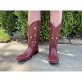 thumbnail image 5 of GadwallAR Women's Erin Full Leather Western Boot with Classic Leather Sole Cherry 7, 5 of 6