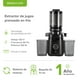 thumbnail image 3 of Extractor de jugos prensado en frío 150W, Boquilla 11cm, Dos recipientes capacidad 726 ml y 836 ml AVERA EJ01, 3 of 10