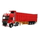 thumbnail image 3 of Colección de modelos de transporte de semirremolques de ingeniería a escala 1:50 simulados en rojo, 3 of 9