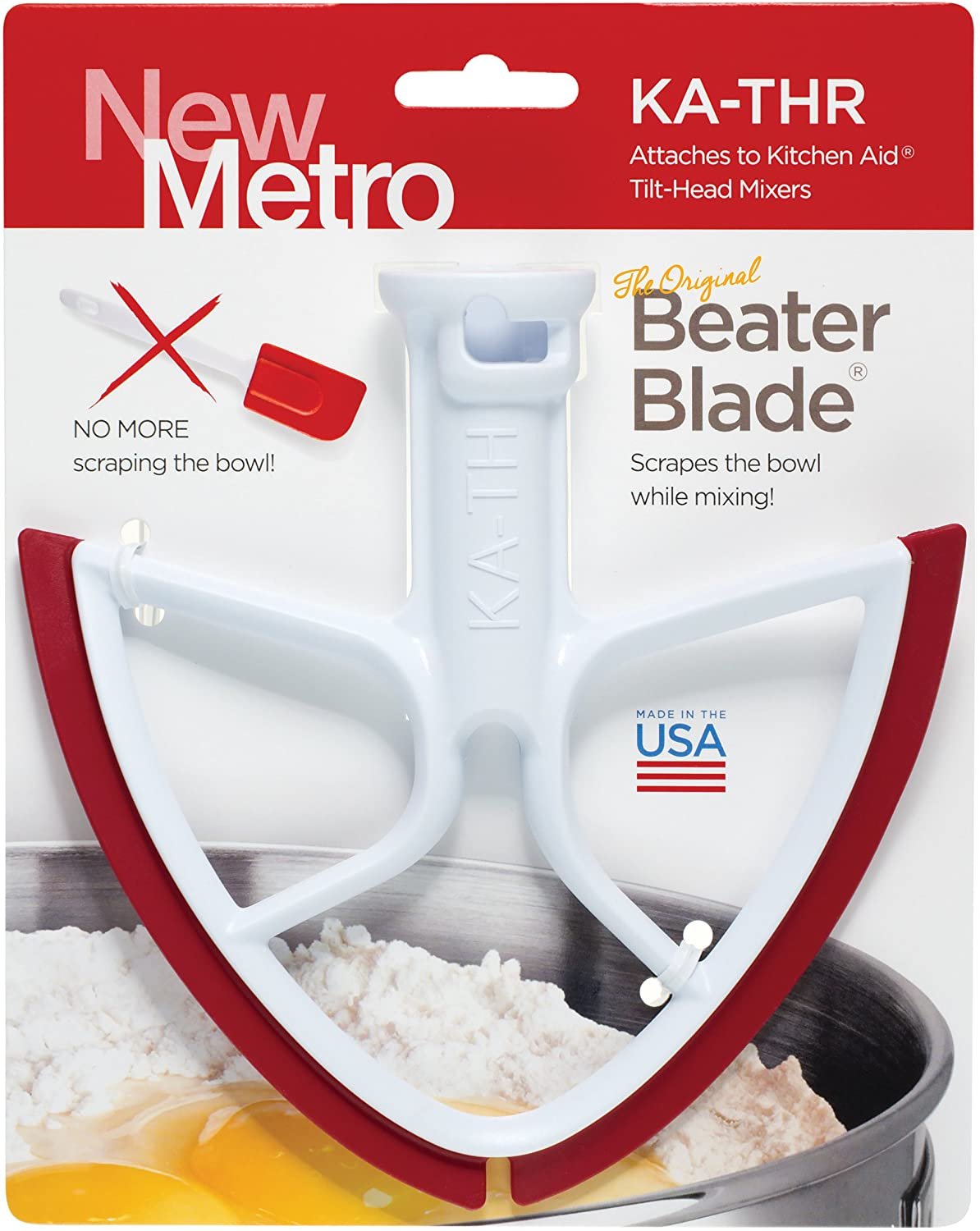 BeaterBlade for KitchenAid Tilt-Head Mixers - Red - Walmart.com