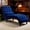 Navy + Velvet, variant on AUU Vintage Velvet Recliner Chair with Button Tufting & Silver Nailhead Trim – Solid Wood Frame Lounge Armchair for Living Room, Study, or Bedroom