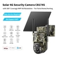 thumbnail image 6 of Conico 4G LTE Cellular Trail Camera Solar Powered, No WiFi Game Camera, 4MP PTZ 360° Deer Camera with Night Vision, Wireless Wildlife Camera for Hunting Farm Land, 6 of 13