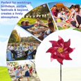 thumbnail image 5 of 1-PC Wind Spinner Sparkly Lawn Pinwheels, 21*9 In Plastic Reflective Pinwheels for Party Decorations/Yard/Garden, Rainbow Garden Windmill , WaterProof Plastic Windmill Wheel, 5 of 7
