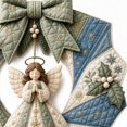 thumbnail image 5 of Clearance 3D Fabric Poke Wreath DIY Kit Christmas for Front Door, Easy Assemble, Beginner Friendly, 5 of 8