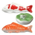thumbnail image 4 of Ceramic Floating, 3pcs Aquarium Goldfish Koi Fish Floatable Figurines Realistic Artificial Fish Tea Pet Decor for Garden Pond Fish Tank Decorations, 4 of 9