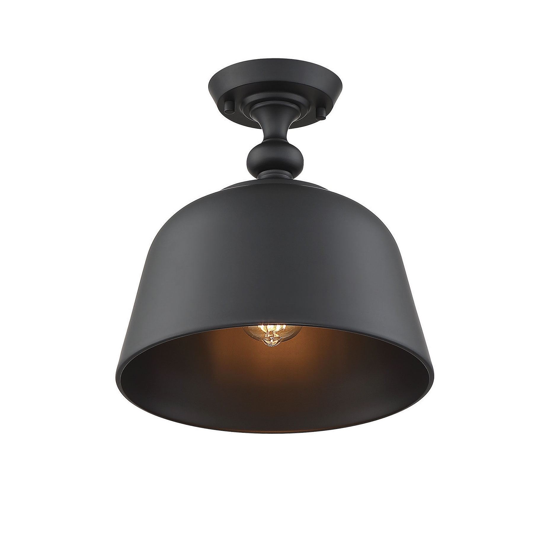 Berg 1-Light Ceiling Light in Matte Black