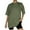 Army Green, variant on Timegard Womens Tops Short Sleeve Crewneck Loose Comfy Basic Tee Casual Drop Shoulder Oversized Top