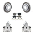 thumbnail image 1 of Transit Auto Rear Disc Brake Caliper Coated Rotors and Semi-Metallic Pads Kit for Car 2010-2013 Audi A3 DIESEL engine with 256mm Diameter Rotor KCG-100221S, 1 of 2