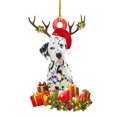 thumbnail image 1 of Christmas Dog Decorations Pendant Hanging Ornament Gift Party For  Tree Unique Design Multicolor Pendants 6Pcs, 1 of 12