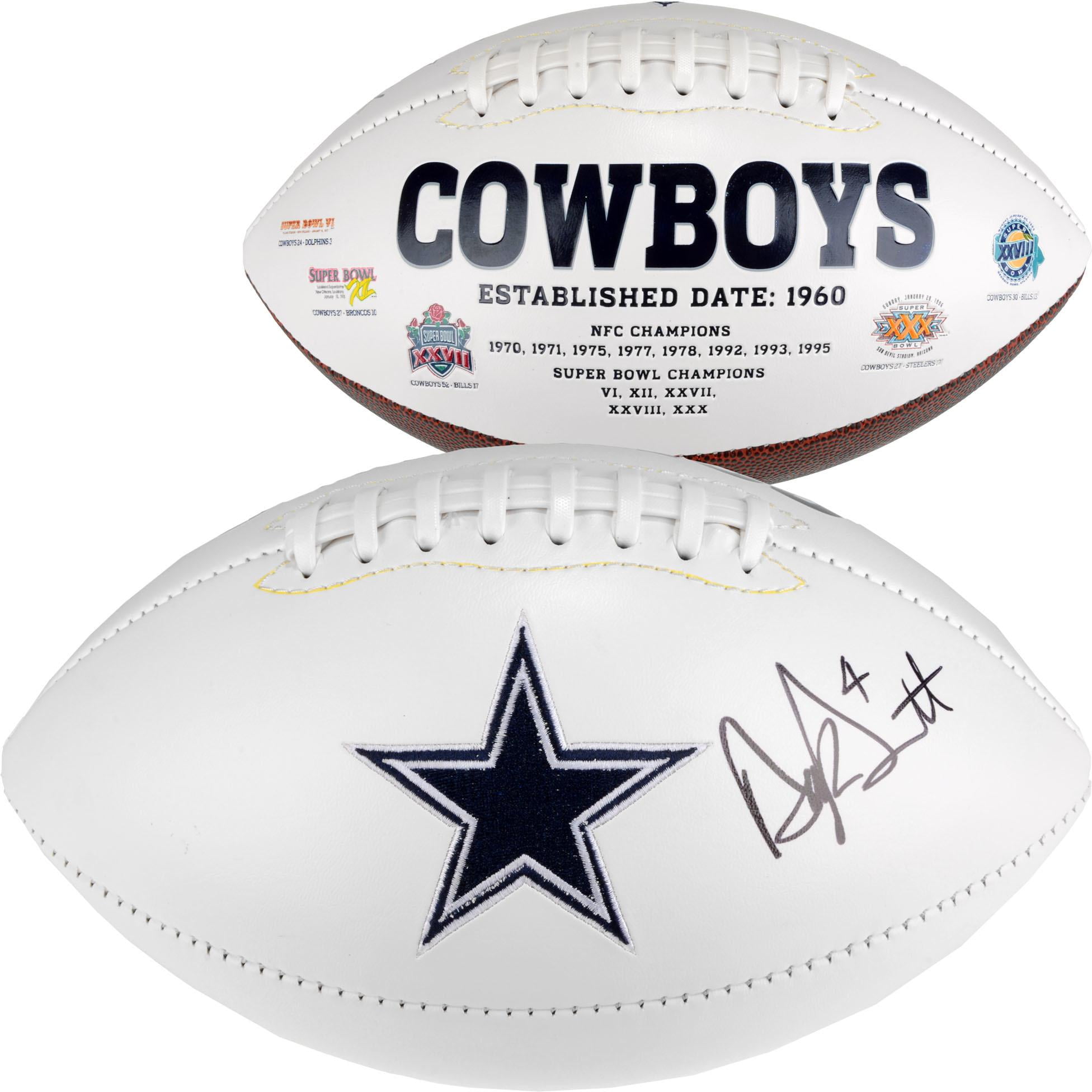 Mini autographed football Dallas Cowboys Stadium ball 