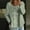 Green, variant on Cotton Lien Shirts for Women,3/4 Sleeve Button Crewneck T-Shirts 2025 Fall Trendy Floral Printed Basic Tee Tops New Printed Long Sleeved T Shirt Loose Large Size Long Sleeved T Shirt Pink Xxl