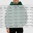 thumbnail image 3 of HAOTAGS Boys Hooded Sweatshirt (4-15) Soft Warm Long Sleeves Quater Zipper Pockets Sport Hoodie Green Size 10, 3 of 9