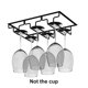 thumbnail image 3 of Inteprter Soporte para copas de vino, colgador de copas de restaurante de hierro debajo del gabinete, estante para copas de champán, estante Cocina y Comedor Negro, 3 of 6