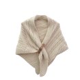 thumbnail image 1 of Jumpingount Mantón de viaje de invierno para mujer, chal para banquete, niñas, Color sólido, pañuelo informal para el cuello, capa de diseño Simple para Abrigos y chamarras Beige Jumpingount AP013111-02, 1 of 6
