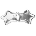 thumbnail image 4 of 60Pcs Star Shaped Paper Plates Gold Disposable Party Plate Pentagram Dinnerware Plate for Tableware Supplies, Silver, 4 of 7