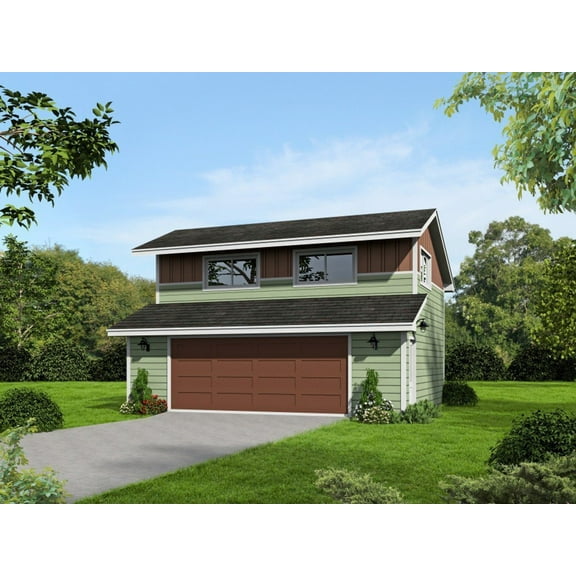 763-784: Garage Traditional 0 Bed, 0 Bath Luxury Home Plan, 0 Sq Ft: Full Blueprints with License to Build by Home Plan Marketplace - Lesuto