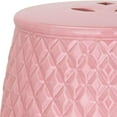 thumbnail image 3 of Safavieh Kids Harlequin Garden Stool, Ceramic, Pink, 3 of 4