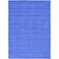 thumbnail image 1 of Unique Loom Solo Solid Shag Collection Area Modern Plush Rug Lush & Soft, 8' 0 x 11' 0 Rectangular, Periwinkle Blue, 1 of 5
