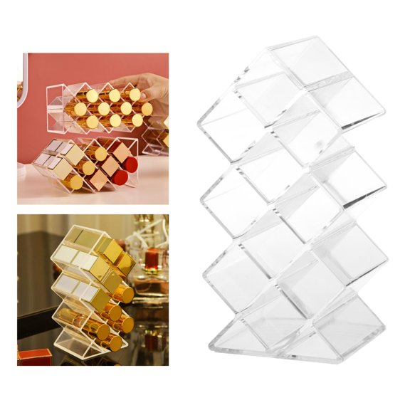 Clear Acrylic Fish Shape Organizer , Storage Holder Stand , Perfect for Makeup Cosmetic Dresser Display