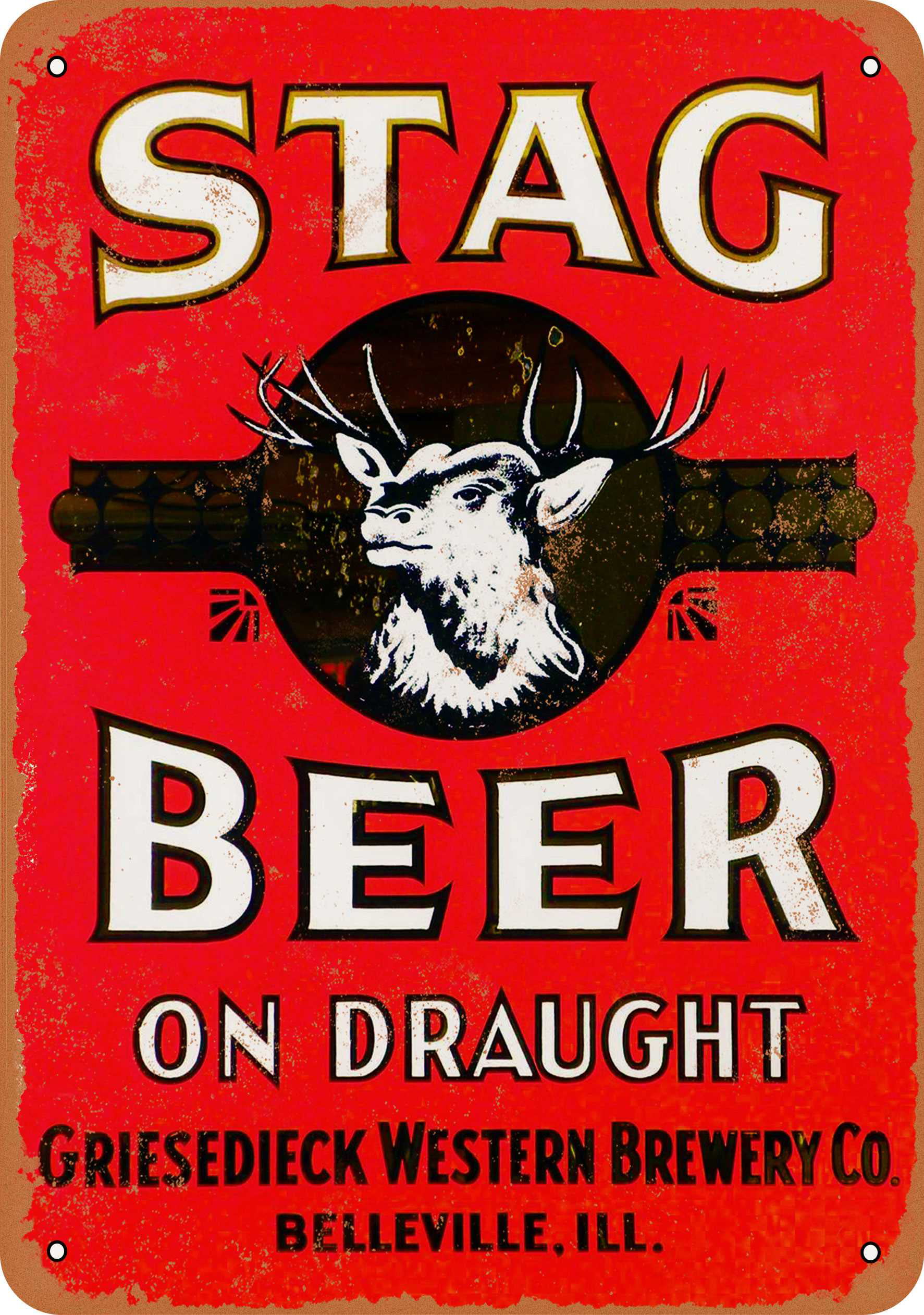 Stag Beer Hub Bar Display Advertising Neon Sign 