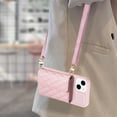 thumbnail image 6 of ELEHOLD for iPhone 14 Plus Case Wallet with Credit Card Holder Crossbody Lanyard, Soft PU Leather Magnetic Flip Folio Purse Case for iPhone 14 Plus,Pink, 6 of 6