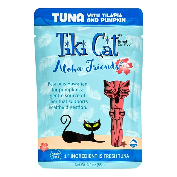 (12 Pack) Tiki Cat Aloha Friends GrainFree Tuna with Tilapia & Pumpkin