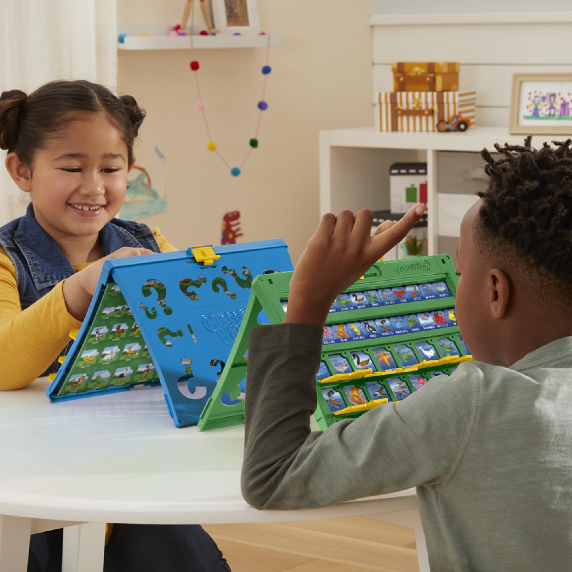 Hasbro Gaming Guess Who? Animal Friends Game, Includes 2 Double-Sided Animal Sheets, 2-Player Board Games for Kids, Ages 6+ (Exclusive)