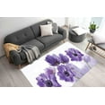 thumbnail image 4 of Corridor Rugs, Flower Rugs, Purple Rug, Purple Flower Rugs, Popular Rugs, Botanical Rug, Gift Rugs, Easy To Clean Rugs, Bedroom Rugs, 3.9'x5.9' - 120x180 cm, 4 of 8
