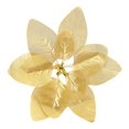 thumbnail image 2 of 12Pcs Gold Glitter Poinsettia Picks, Christmas Poinsettia Artificial Flowers with Wired Stem,8.46in Xmas Tree Ornaments for Luxury Holiday & New Year Party Decor, 2 of 6