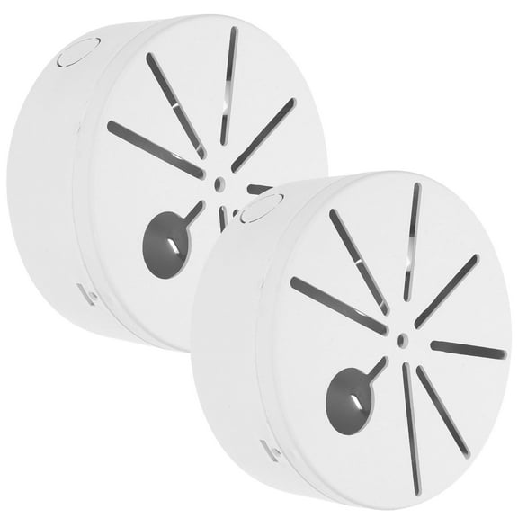 MLINS 2 Pcs Waterproof Cable Box Hider Indoor Security Mount White