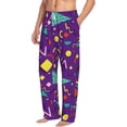thumbnail image 2 of Disketp Retro 80s Style Men'S Pajama Pants - Ultra Soft Fleece Sleep And Lounge Pants (Size: S-Xxl), 2 of 9