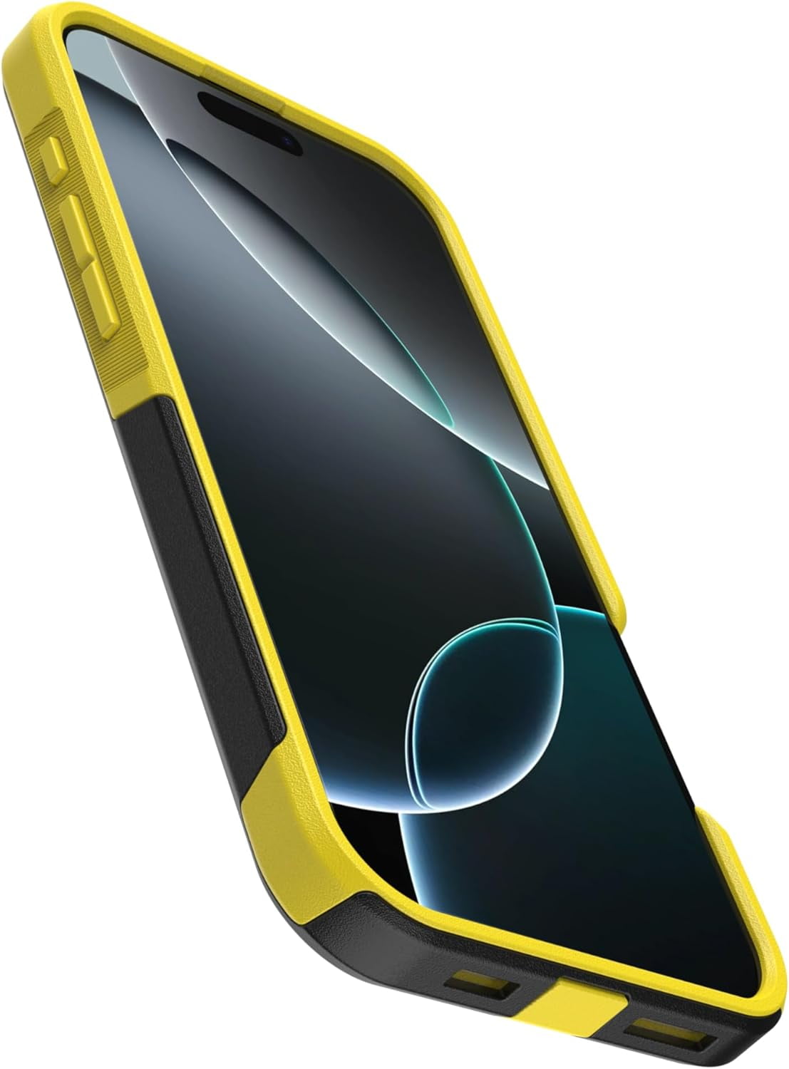 OtterBox iPhone 16 Pro Max (Only) - Commuter Series MagSafe Case - Night (Black & Yellow) - Built-in Magnets - Slim & Tough - Pocket-Friendly - with Port Protection - Non-Retail Packaging