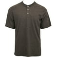 thumbnail image 5 of Victory Outfitters  Men's Heather Short Sleeve Henley Grey Stripe XXL, 5 of 5