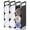 Black-Metal-2, variant on 2 Count Black Metal Interlocking Towel Organizer Bathroom Storage Rack