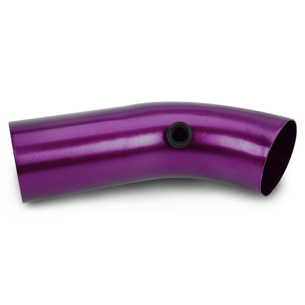 Purple Car Cold Air Intake Filter Induction Kit Pipe Power Flow Hose System 76mm