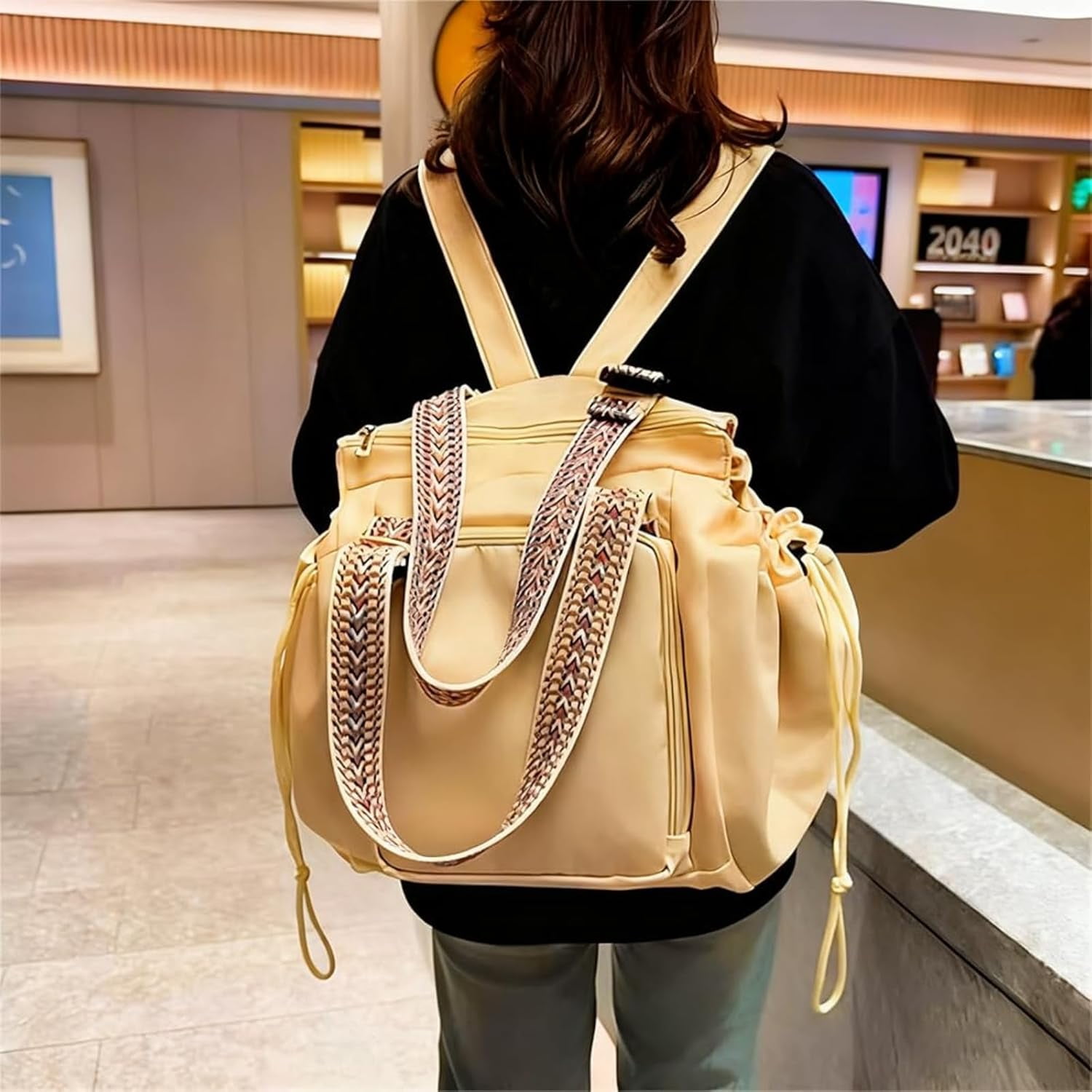 Everyday Bags for Women, Multifunctional Travel Organizer Bag with 15 Smart Compartments