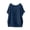 Navy, variant on Staron Summer Tops for Women Casual Loose Batwing Sleeve Shirt Solid Color Round Neck 3/4 Sleeve Blouse, Khaki L
