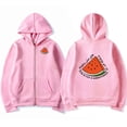 thumbnail image 4 of This Is Not A Watermelon Pullover Zipper Hoodie Men Women Casual Fashion Clothing Zip Up Sweatshirt Fleece Coats Oversized Hoody, 4 of 5