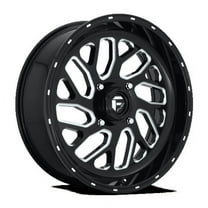 Fuel UTV Aluminum Rim D581 TRITON 20X7in Gloss Black Milled Finish, D5812070A544