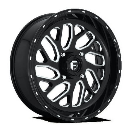 Fuel UTV Aluminum Rim D581 TRITON 20X7in Gloss Black Milled Finish, D5812070A544