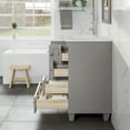thumbnail image 6 of Eviva Happy 28"W x 18"D Gray Bathroom Vanity with Carrara Quartz Countertop and Undermount Porcelain Sink, 6 of 8